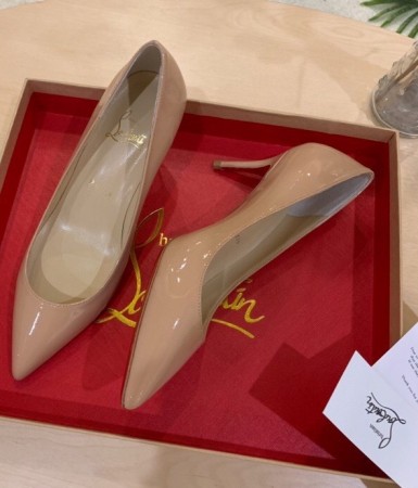 Replica Christian Louboutin Nude Patent Kate Mm Pumps