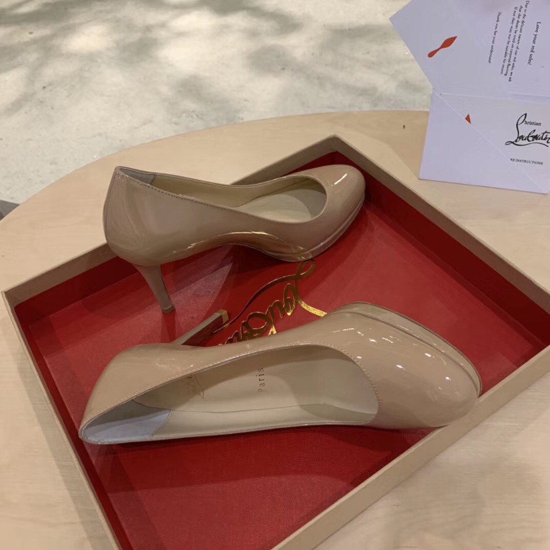 Replica Christian Louboutin Nude Patent New Simple Mm Pumps