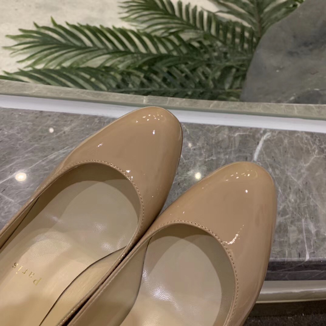 Replica Christian Louboutin Nude Patent New Simple Mm Pumps