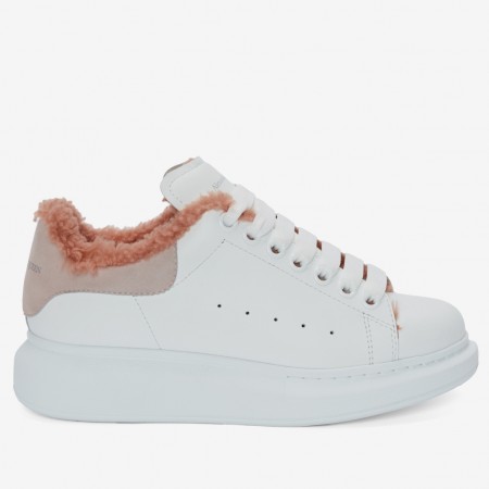 Alexander McQueen Women's Oversized Sneakers With Pink Shearling