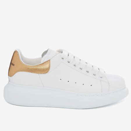 Alexander McQueen Women's Oversized Sneakers With Gold Heel