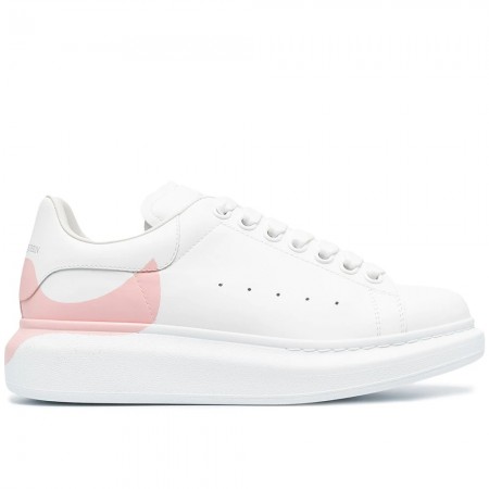 Alexander McQueen Women's Oversized Sneakers With Pink Drop Heel