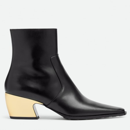 Bottega Veneta Tex Ankle Boots in Black Leather