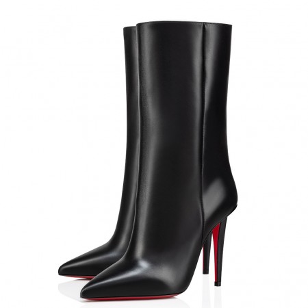 Christian Louboutin Astrilarge Ankle Boots 100mm in Black Leather