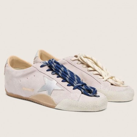 Golden Goose Women's True-Star Sneakers in Pink Suede