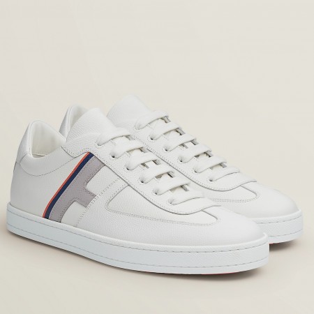 Hermes Boomerang Sneakers In Multicolore White Leather
