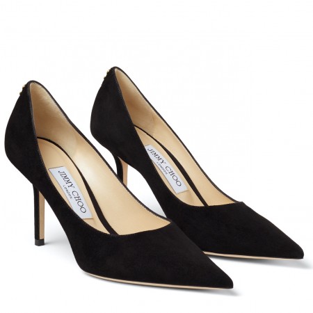 Jimmy Choo Love 85mm Pumps In Black Suede Leather