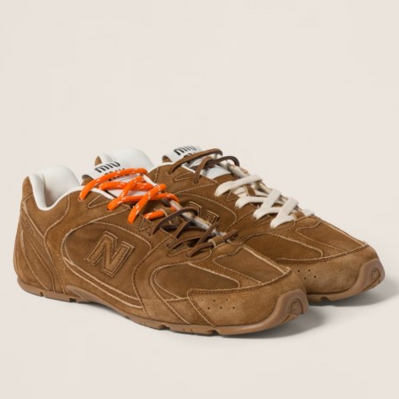 Miu Miu X New Balance 530 SL Sneakers in Brown Suede