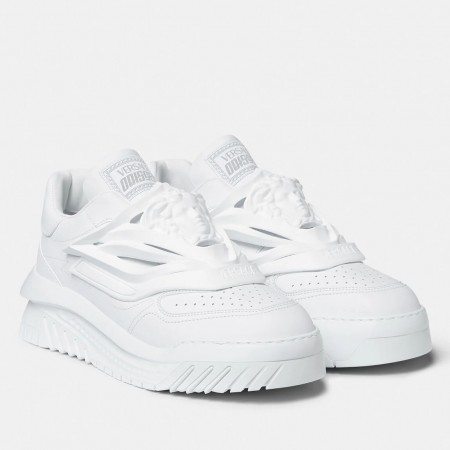 Versace Women's Odissea Sneakers In White Leather