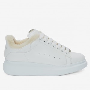 Alexander McQueen Women's Oversized Sneakers With White Shearling