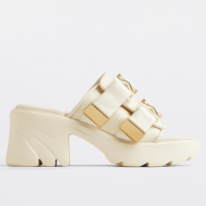 Bottega Veneta Flash Sandals In White Technical Fabric