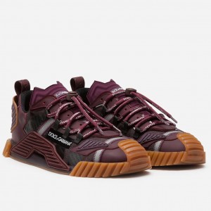 Dolce & Gabbana Men's NS1 Sneakers In Bordeaux Fabric