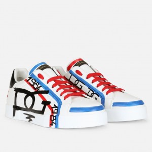 Dolce & Gabbana Men's Limited Edition Portofino Sneakers Red