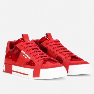 Dolce & Gabbana Women's Custom 2.Zero Sneakers Red