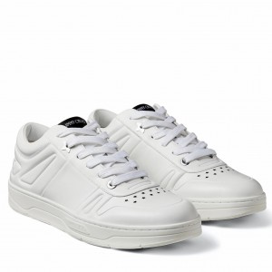 Jimmy Choo Men's Hawaii Sneakers In White Leather