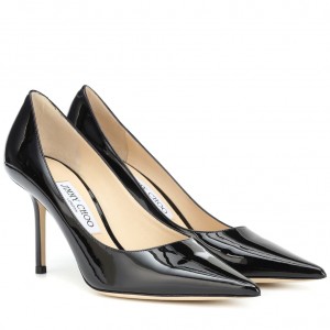 Jimmy Choo Love 85mm Pumps In Black Patent Leather