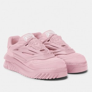 Versace Women's Odissea Sneakers In Pink Leather