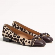 Valentino Valet Du Roi Ballet Flats in Pony-Effect Calfskin