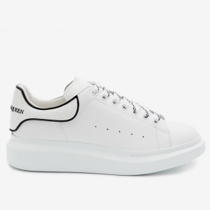 Alexander McQueen Men's White/Black Oversized Sneakers