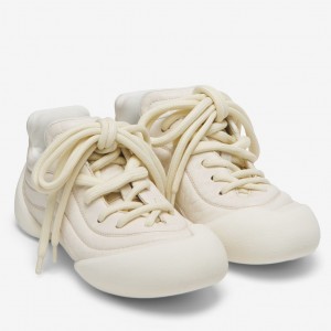 Alexander McQueen Women's Flexion Sneakers in White Leather