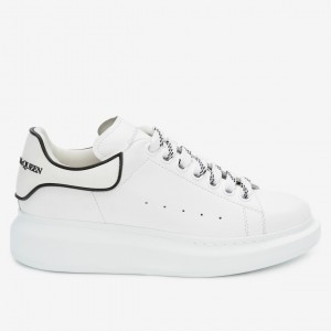 Alexander McQueen Women's White/Black Oversized Sneakers