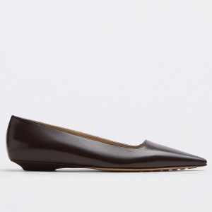 Bottega Veneta Point Ballet Flats In Fondant Lambskin