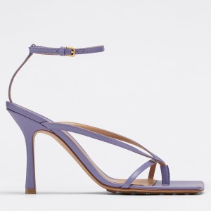 Bottega Veneta Stretch Sandals In Lavender Lambskin