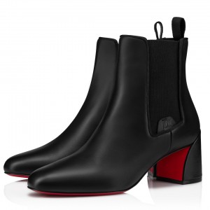 Christian Louboutin Turelastic 55mm Ankle Boots in Black Leather