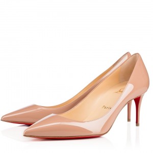 Christian Louboutin Nude Patent Kate 70mm Pumps