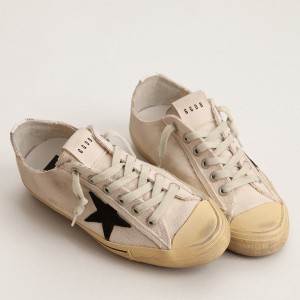 Golden Goose Women's V-Star Sneakers with Black Suede Star