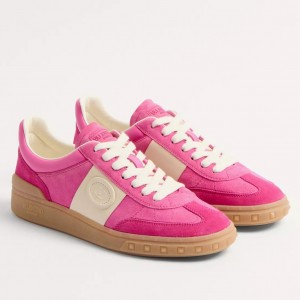 Valentino Women's Upvillage Sneakers in Pink Leather