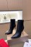 Christian Louboutin Chelsea Chick Ankle Boots 100mm in Black Leather