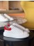 Alexander McQueen Women's Oversized Sneakers With Red Suede Heel