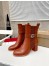 Christian Louboutin CL Chelsea Ankle Boots 70MM in Brown Leather