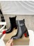 Christian Louboutin CL Chelsea Ankle Boots 70MM in Black Leather