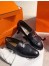 Hermes Women's Royal Loafers In Black Calfksin