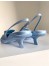 Prada Gabardine Slingback Pumps In Light Blue Nylon 