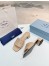 Prada Women's Slides Sandals 35mm in Beige Nappa Leather