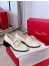 Roger Vivier Viv' Rangers Strass Buckle Loafers in White Patent Leather