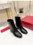 Valentino Heritage Ankle Boot 60mm In Black Calfskin Leather 