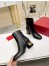 Valentino Heritage Ankle Boot 60mm In Black Calfskin Leather 