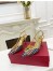 Valentino VLogo Signature Slingback Pumps 80mm in Woven Metallic Leather