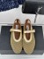 Alaia Ballet Flats in Gold Mesh with Metallic Leather