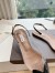 Alaia Le Coeur Slingback Flats in Black Patent Calfskin