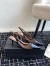 Alaia Le Coeur Slingback Pumps 55mm in Black Mesh and Patent