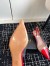 Alaia Le Coeur Slingback Pumps 55mm in Red Patent and PVC