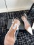 Alaia Le Coeur Slingback Pumps 55mm in White Patent and PVC