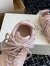 Alexander McQueen Women's Flexion Sneakers in Nude Leather