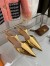 Bottega Veneta Rocket T-Bar Ballerina Flats In Gold Patent Leather