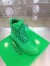 Bottega Veneta Puddle Bomber Ankle Boots In Green Fabric